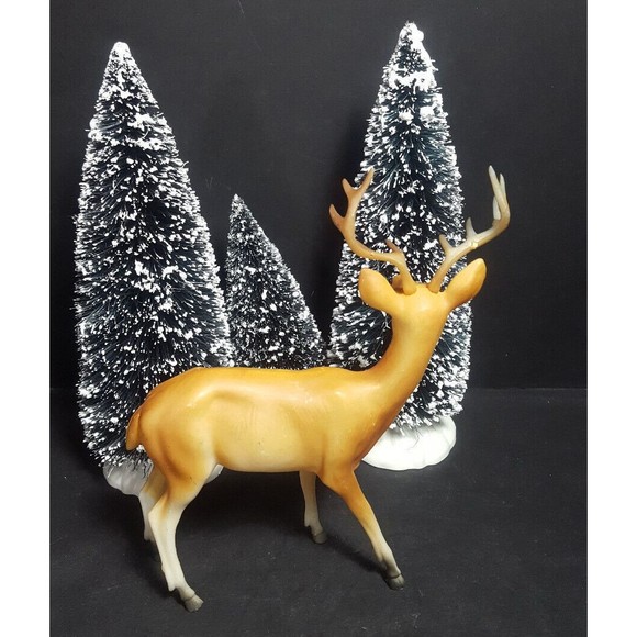 Vintage Hard Plastic Deer Made in Hong Kong - Picture 5 of 13